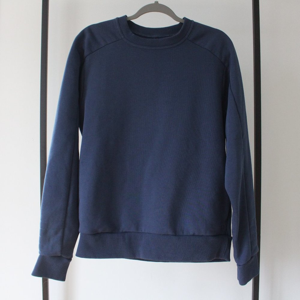 Pact Men's French Navy Courtside Crew Sweatshirt